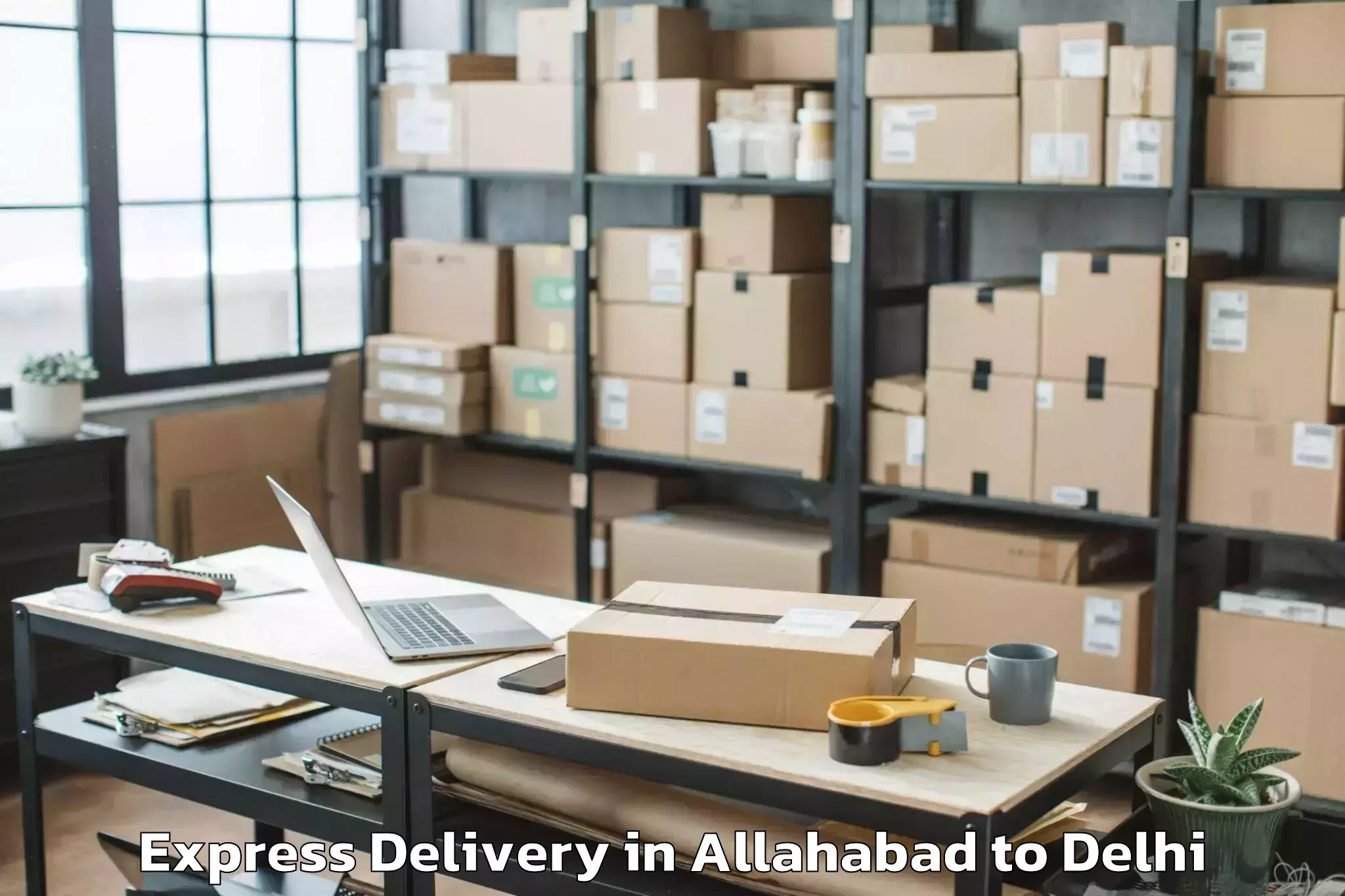 Get Allahabad to Hauz Khas Express Delivery